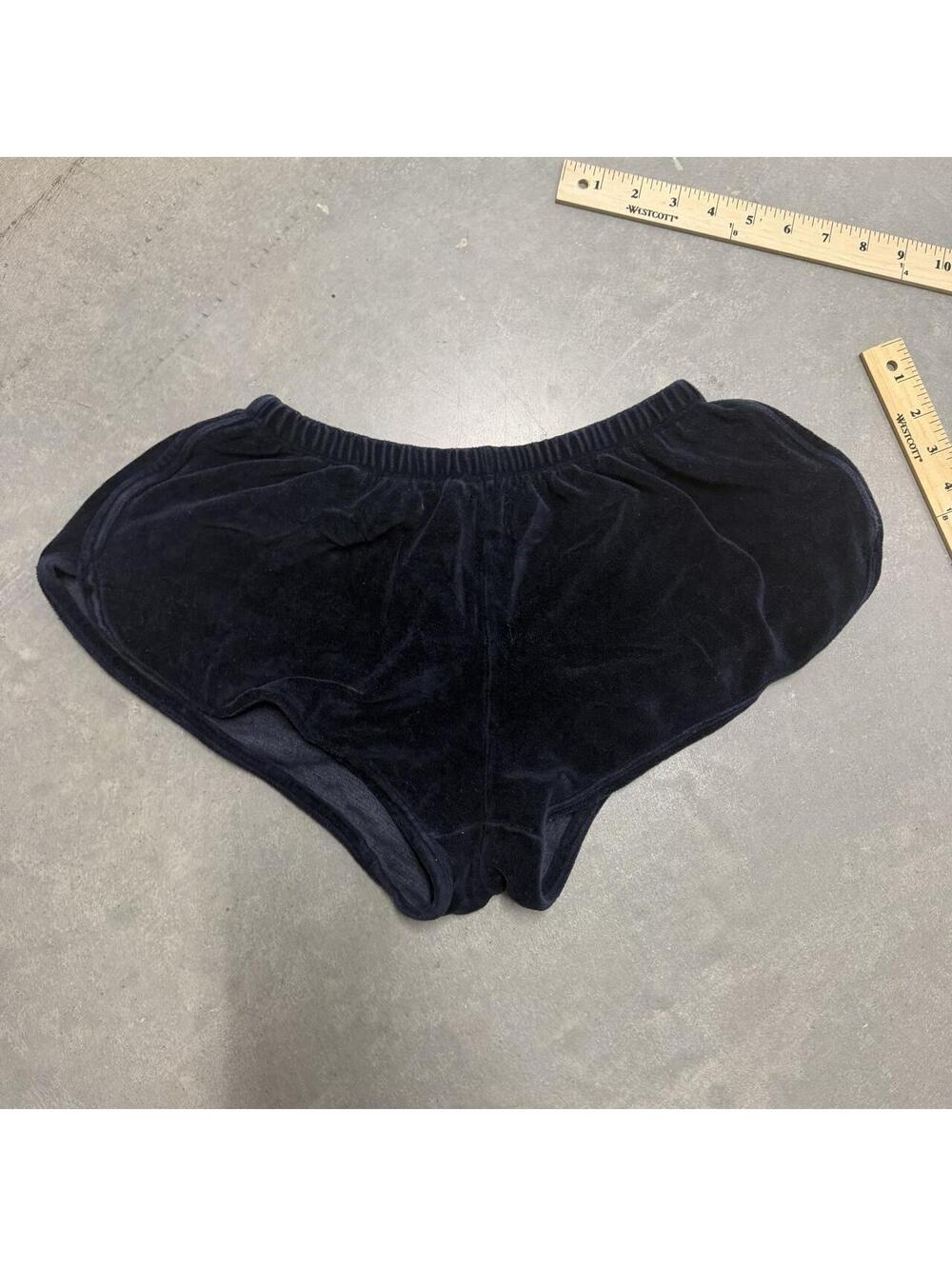 Y2K Brandy Melville One Sized Black Velvet Womens Booty Shorts